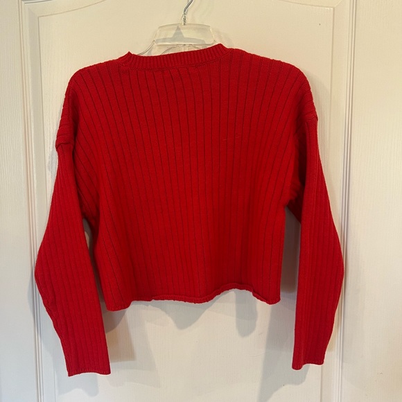 Women’s forever 21 Vintage Style Striped Pattern Cropped sweater size small - Picture 2 of 6